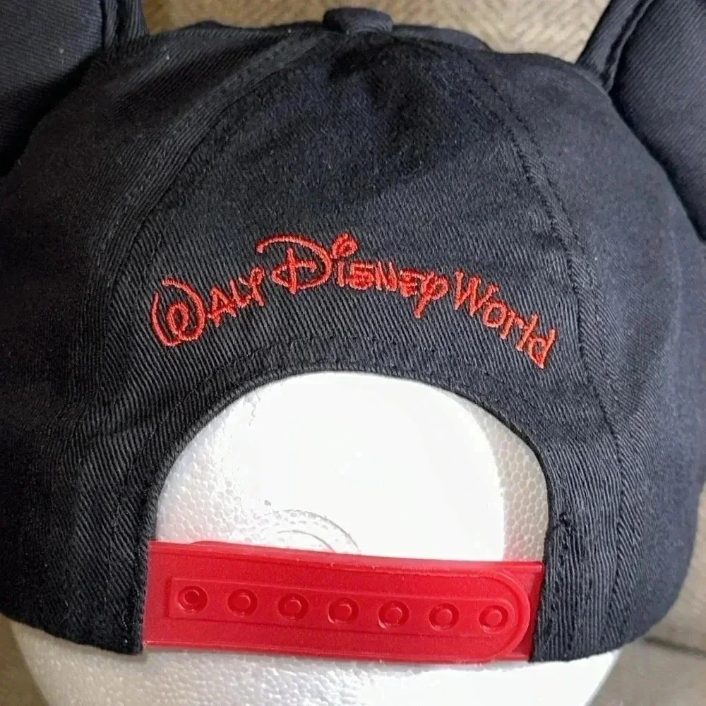 DISNEY WALT DISNEY WORLD PARKS MICKEY MOUSE BALLCAP HAT WITH MICKEY EARS EUC - Picture 7 of 13